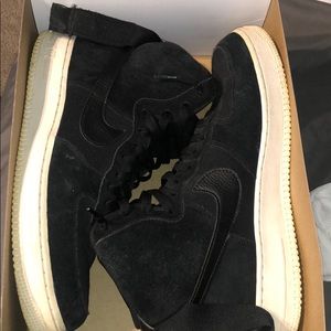 Nike Air Force 1 High Top (Black Suede)